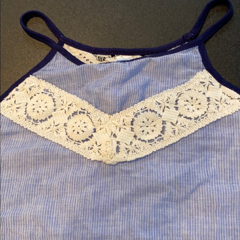 Beauties blue tank top size large - Picture 2 of 5